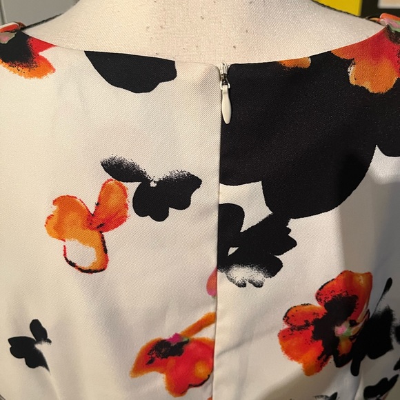 Dress Barn Floral Mini Dress Size 14 - Picture 5 of 6